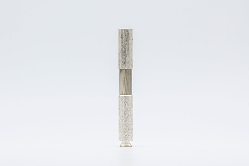 POCKETMASTER Taschenfüllfederhalter, Sonderedition "Hammerschlag" aus massivem Silber 935, handgefertigt