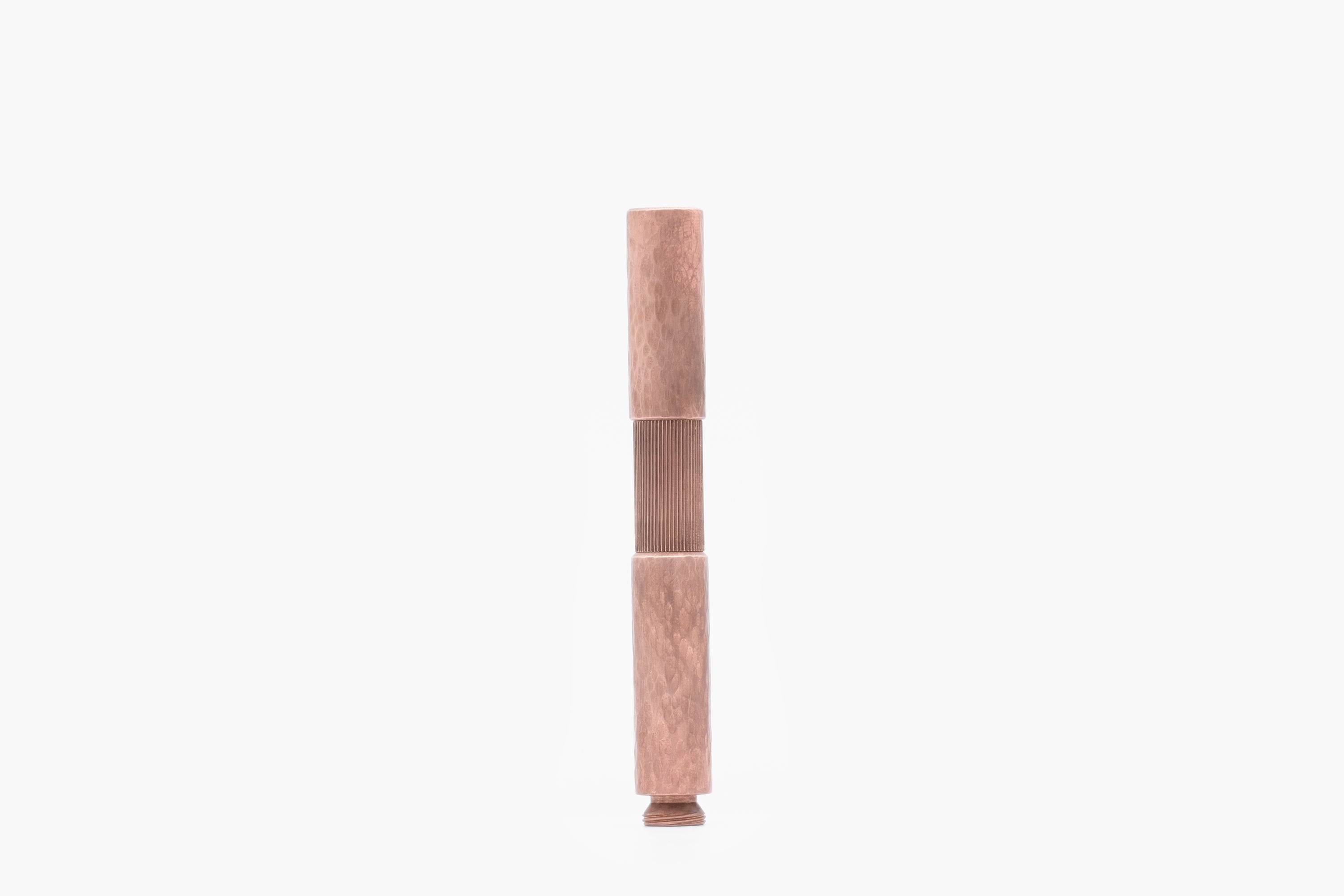 POCKETMASTER pocket fountain pen, special edition "hammered" copper, handmade