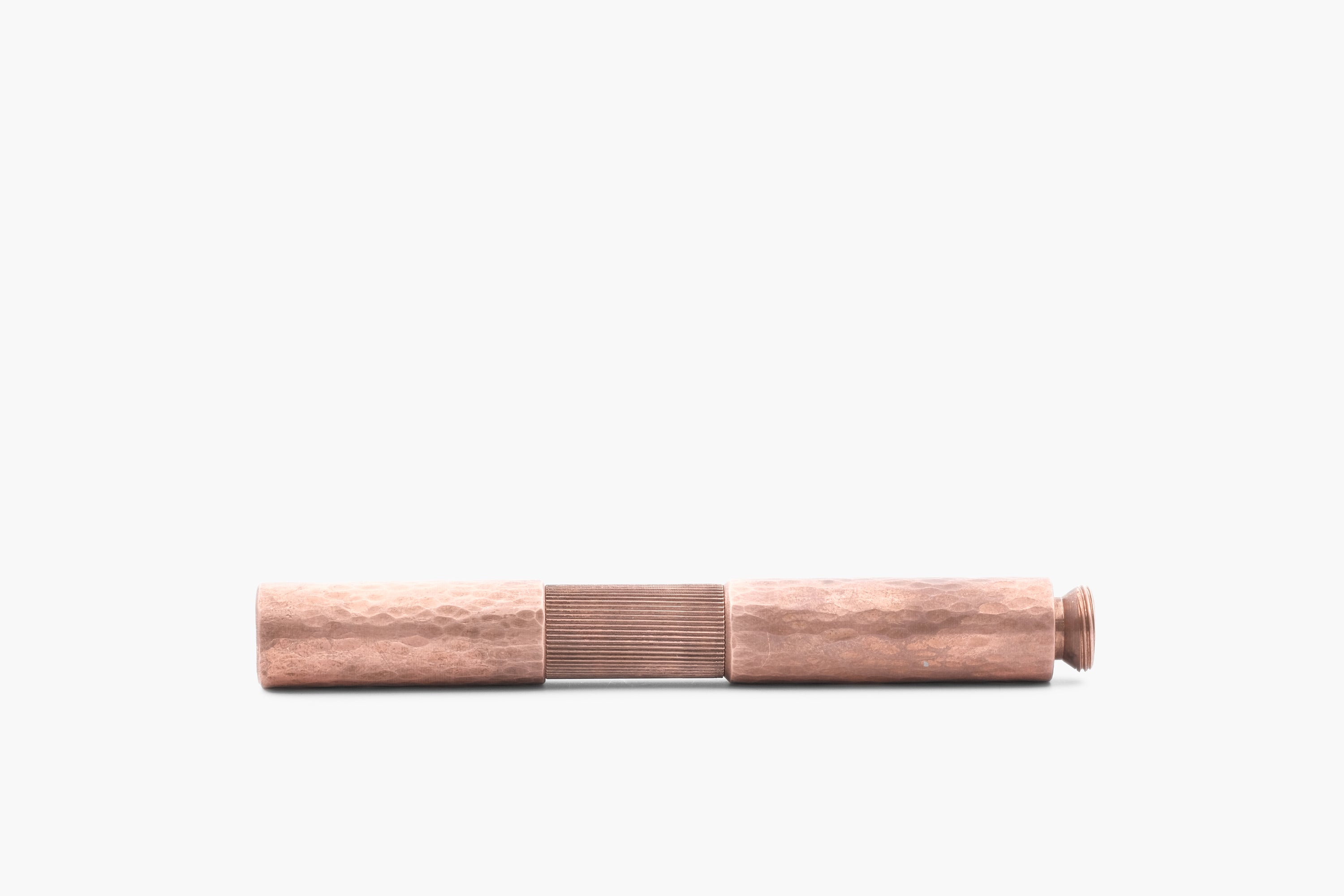 POCKETMASTER pocket fountain pen, special edition "hammered" copper, handmade