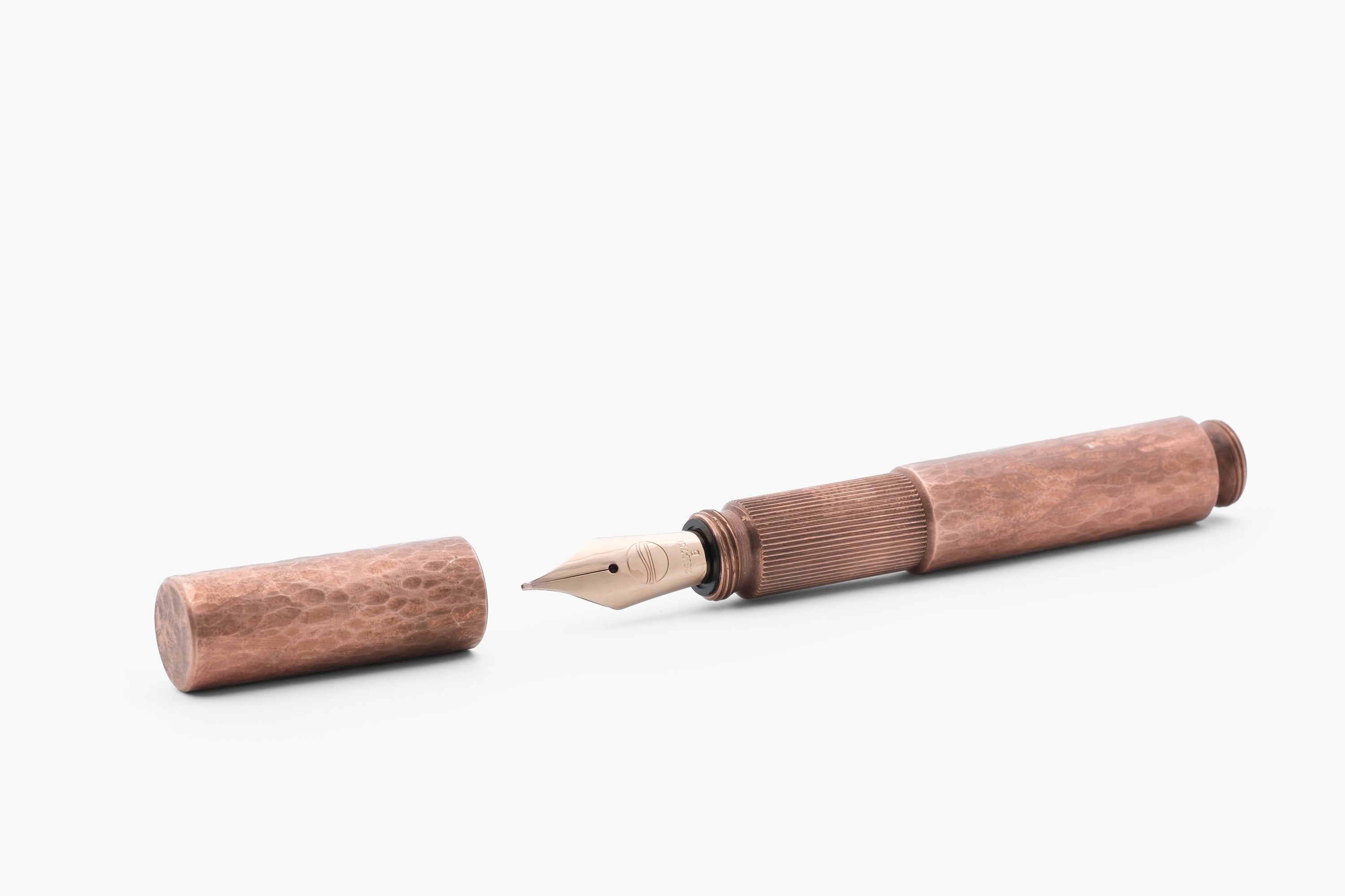 POCKETMASTER pocket fountain pen, special edition "hammered" copper, handmade