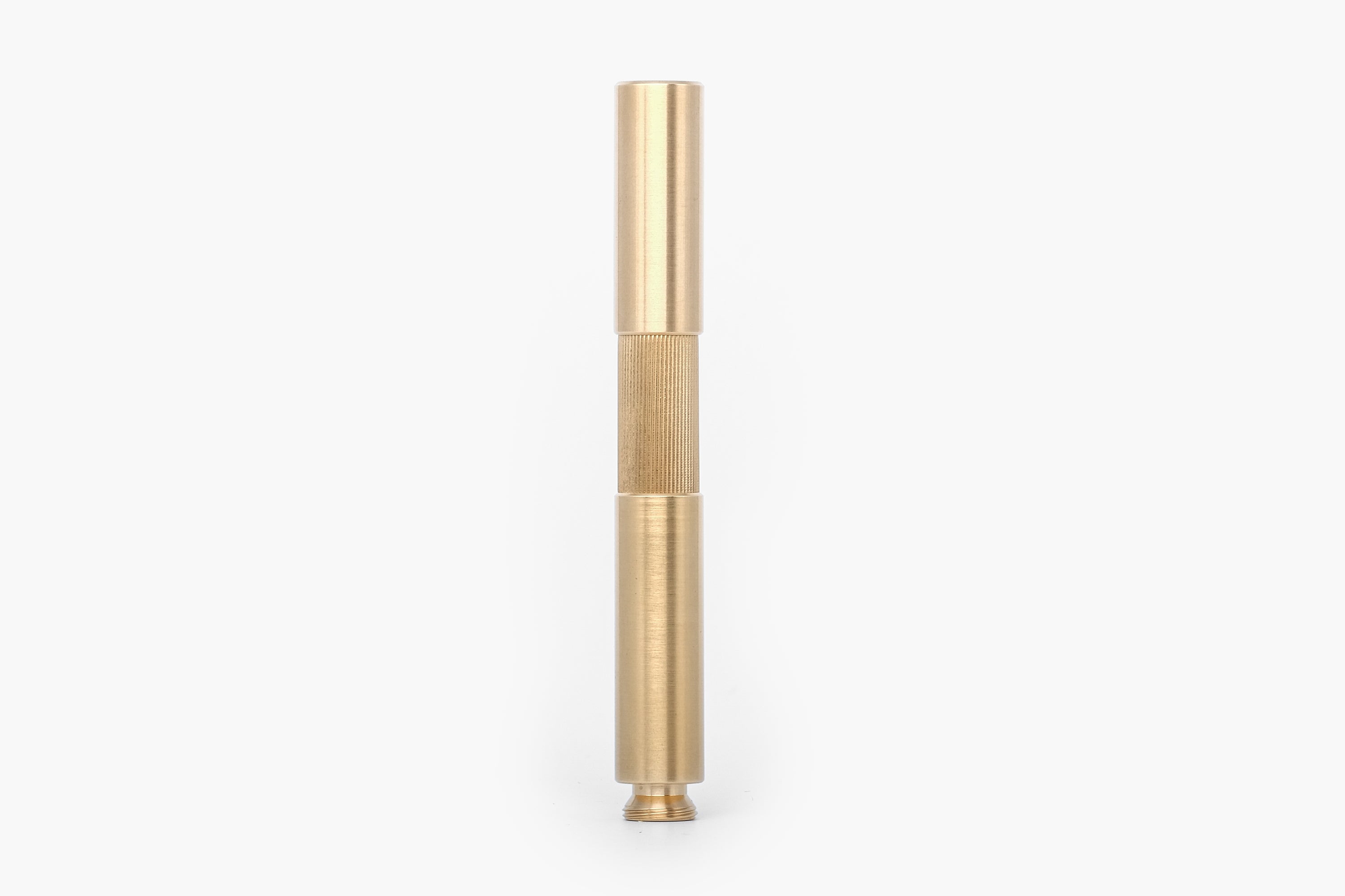POCKETMASTER, brushed brass pocket fountain pen, handcrafted