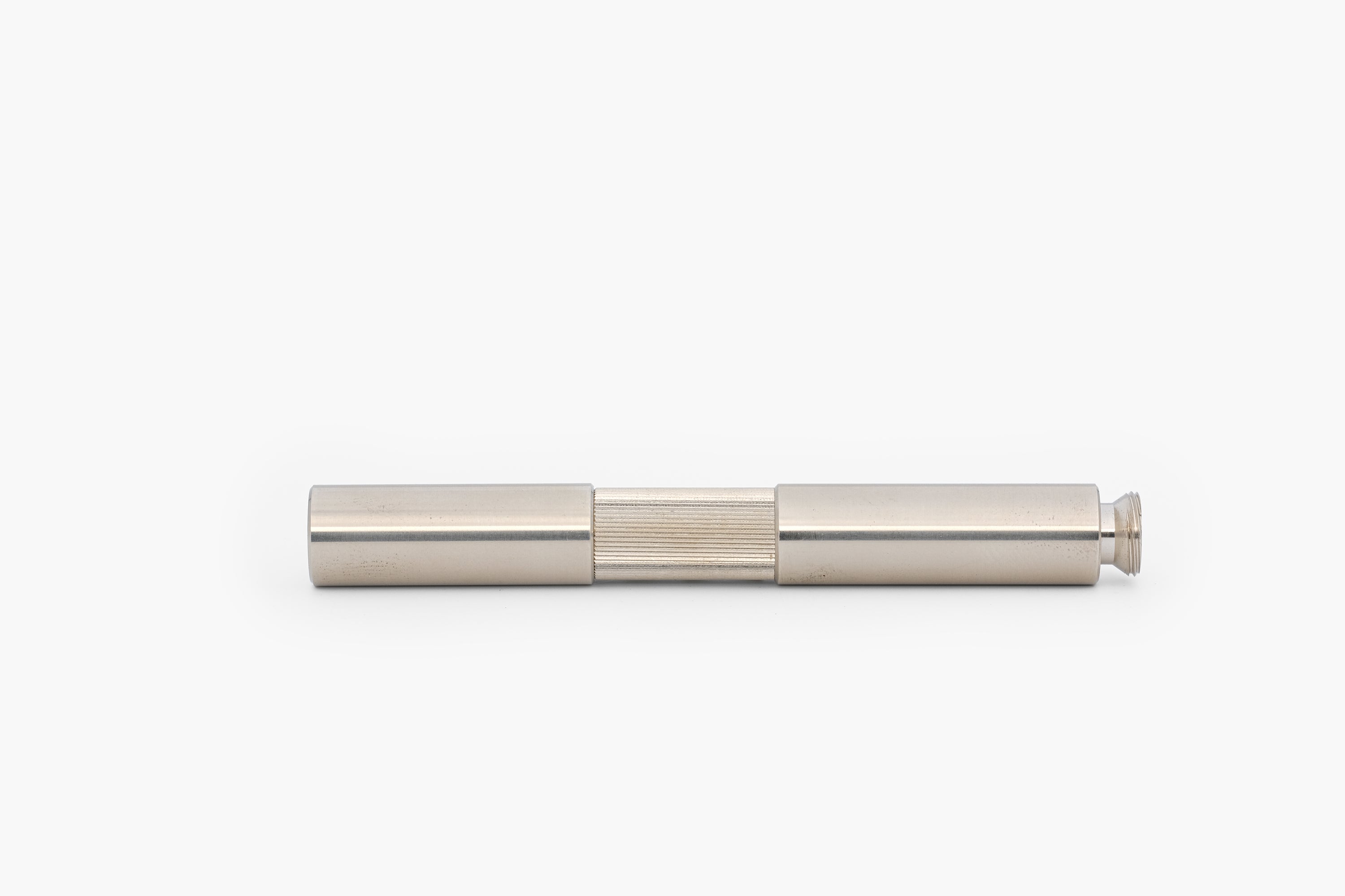 POCKETMASTER, pocket fountain pen made of brushed nickel silver, handcrafted