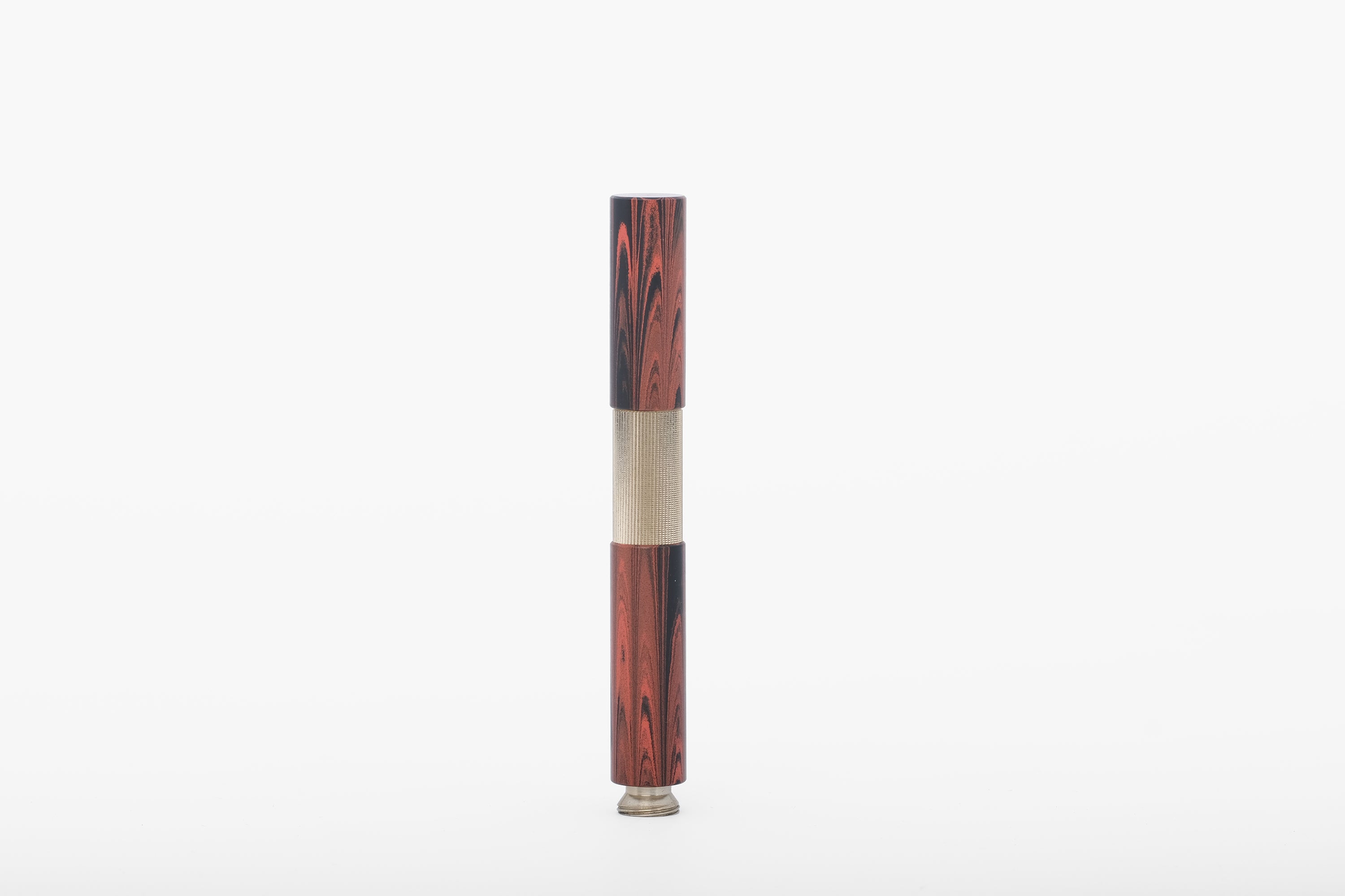 POCKETMASTER fountain pen, limited special edition made of nickel silver & ebonite "Cumberland", handmade