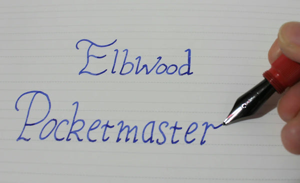 ELBWOOD POCKETMASTER, Handwriting