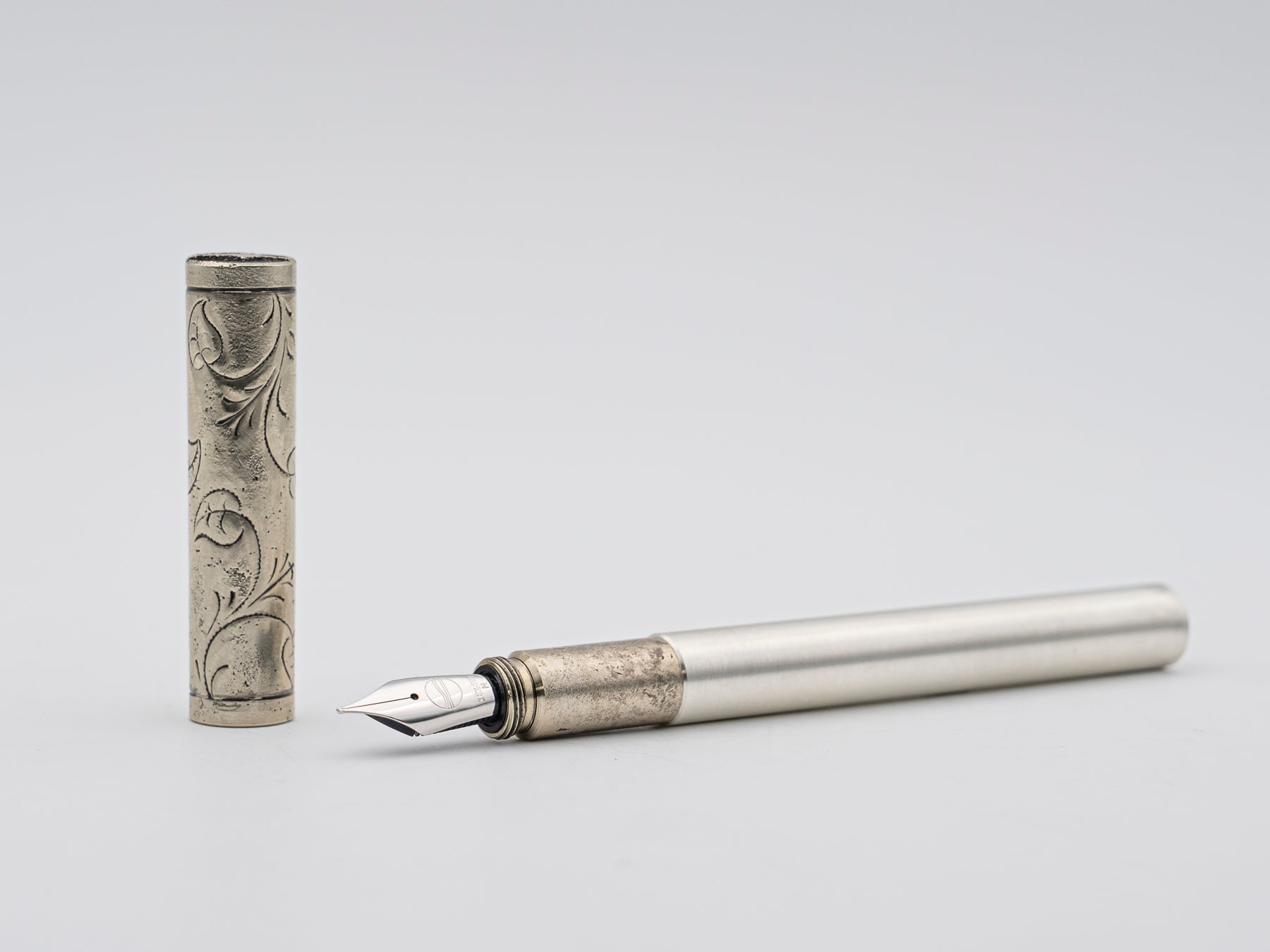 "THE COMMANDER PEN" - BESPOKE FOUNTAIN PEN FROM A ROYAL NAVY SEXTANT