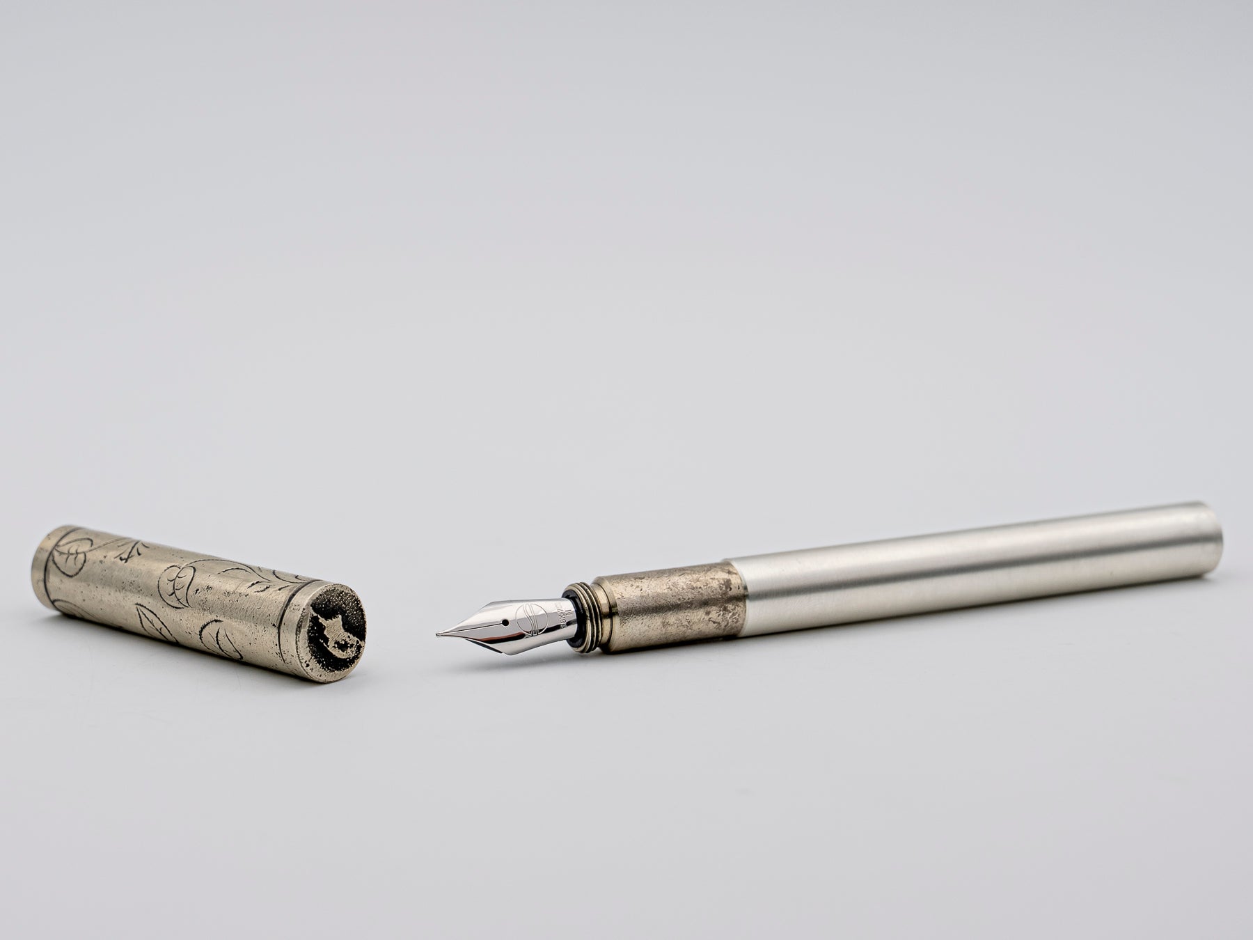 "THE COMMANDER PEN" - BESPOKE FOUNTAIN PEN FROM A ROYAL NAVY SEXTANT