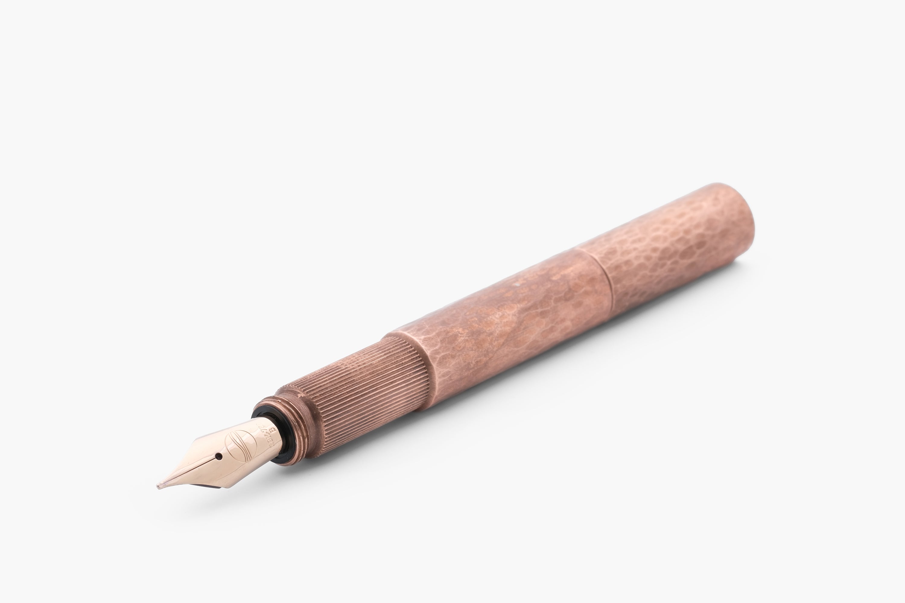 POCKETMASTER pocket fountain pen, special edition "hammered" copper, handmade