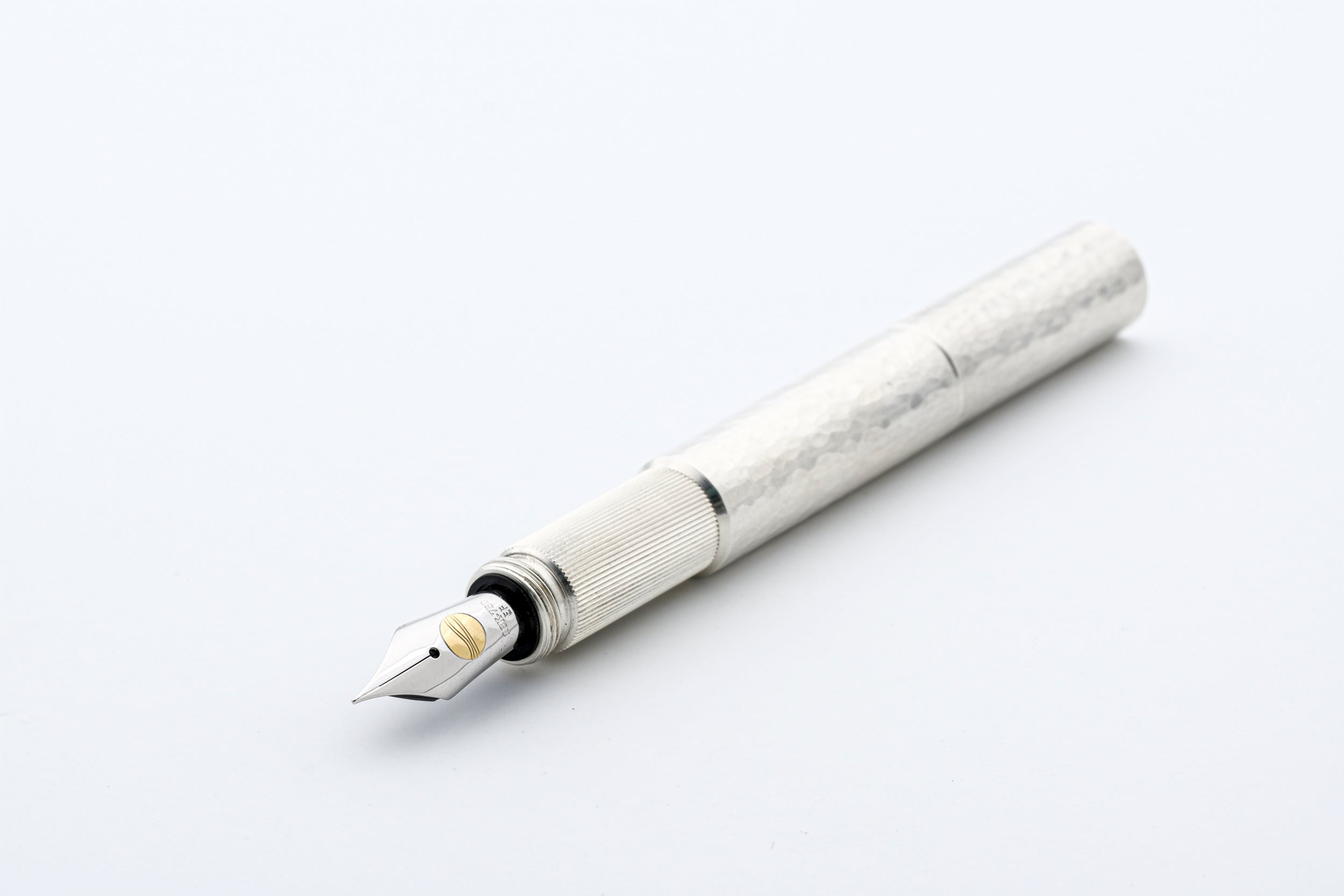 <tc>POCKETMASTER pocket fountain pen, special edition "Hammerschlag" made of solid 935 silver, handmade</tc>