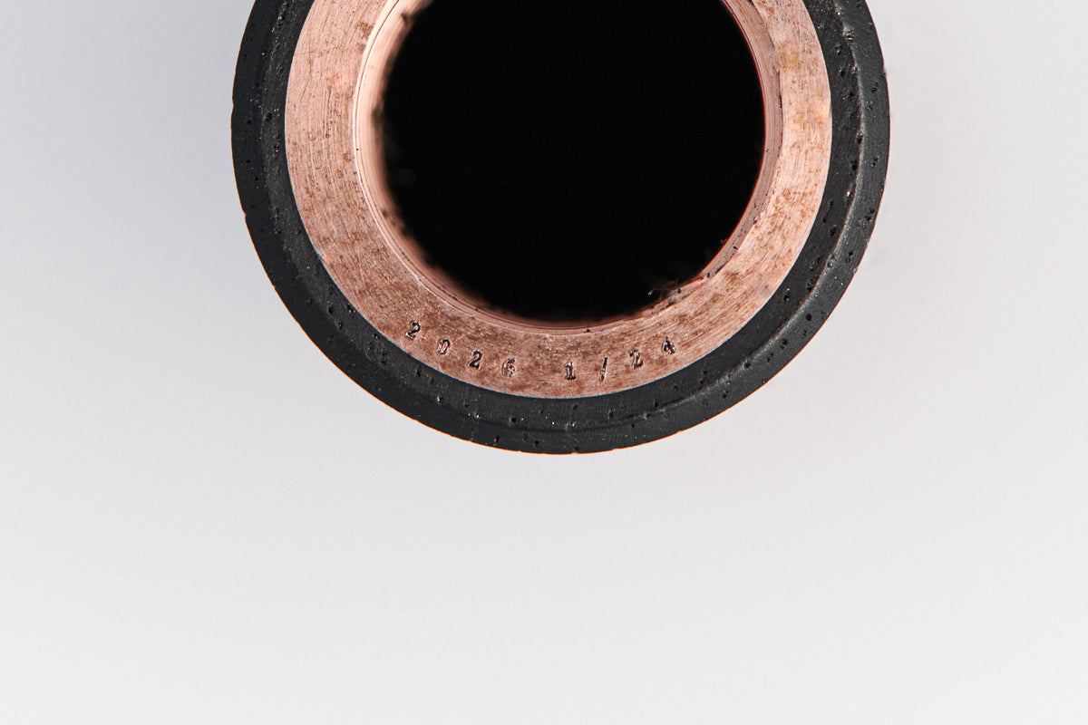 LONGCAP Füllfederhalter aus Ebenholz & Kupfer Hammerschlag, THE NINE 2026, handgefertigt