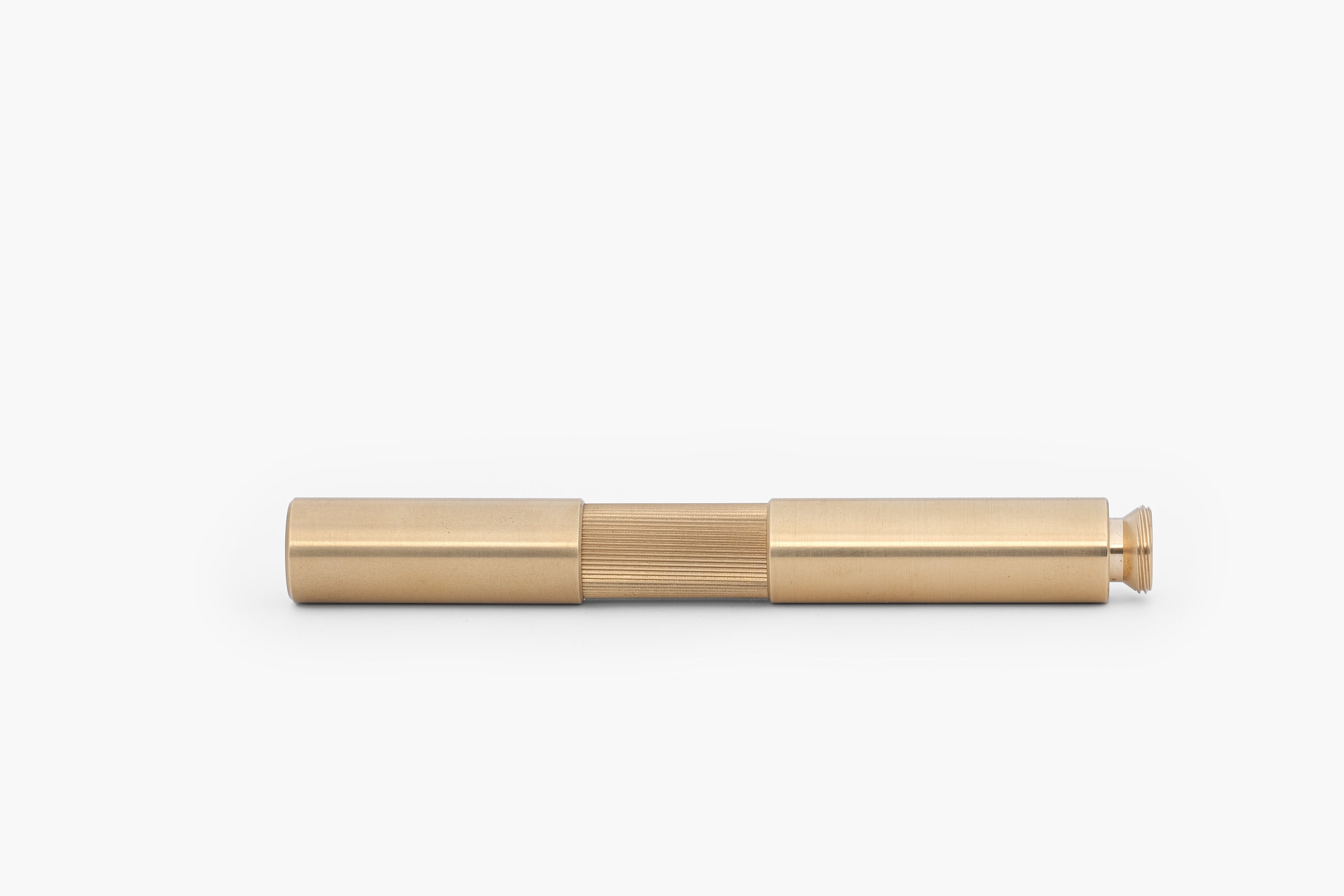 POCKETMASTER, brushed brass pocket fountain pen, handcrafted