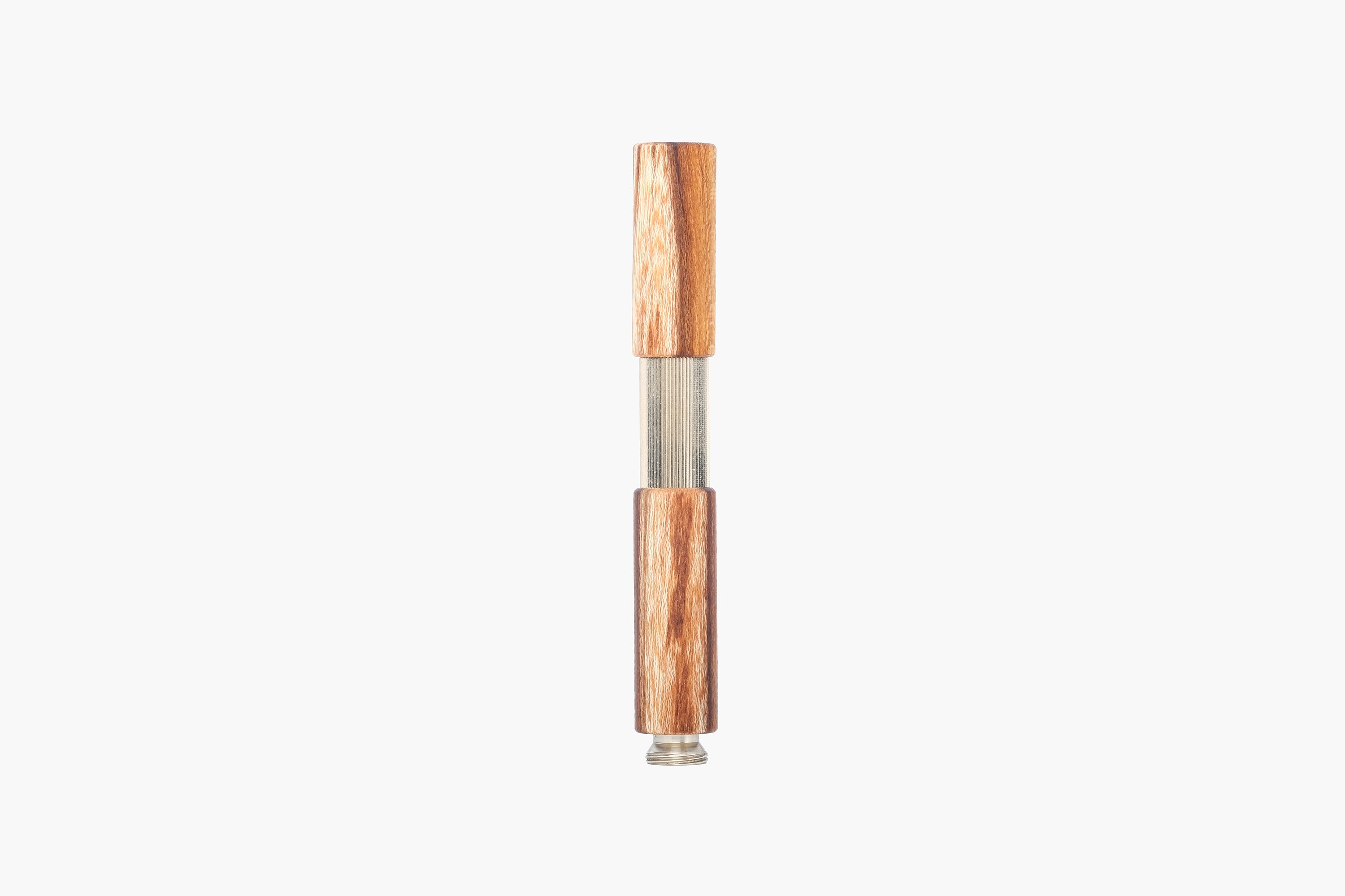 POCKETMASTER fountain pen, limited edition made of walnut wood and nickel silver, handmade