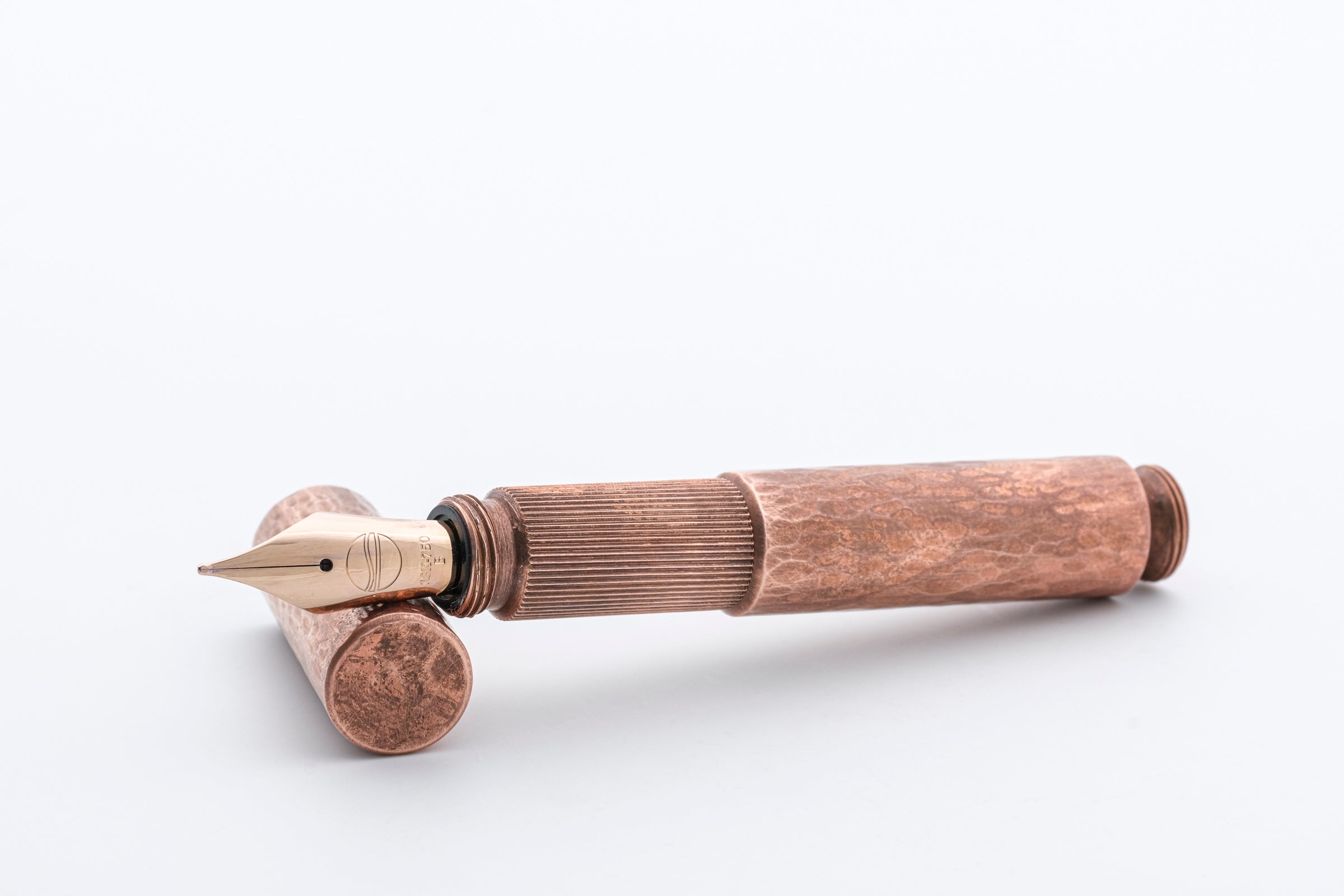 <tc>POCKETMASTER pocket fountain pen, special edition "hammered" copper, handmade</tc>