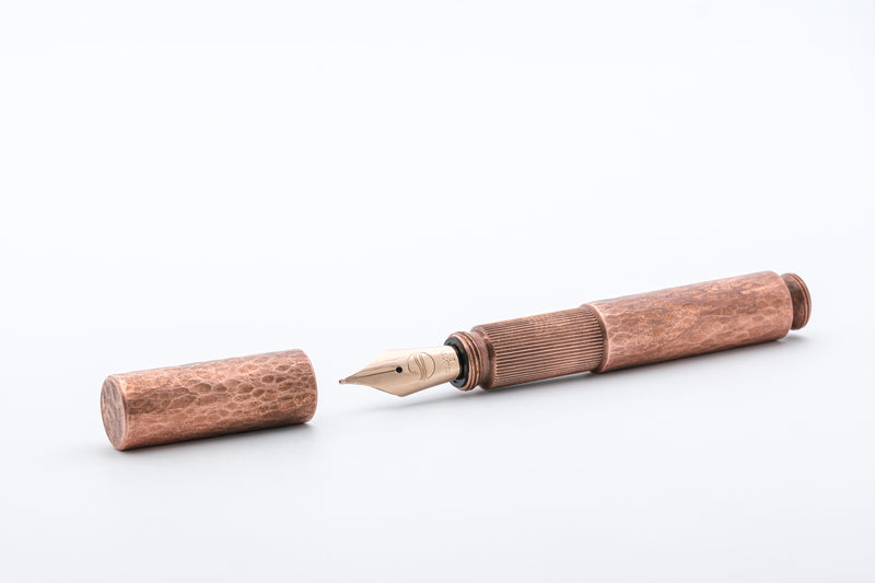 <tc>POCKETMASTER pocket fountain pen, special edition "hammered" copper, handmade</tc>