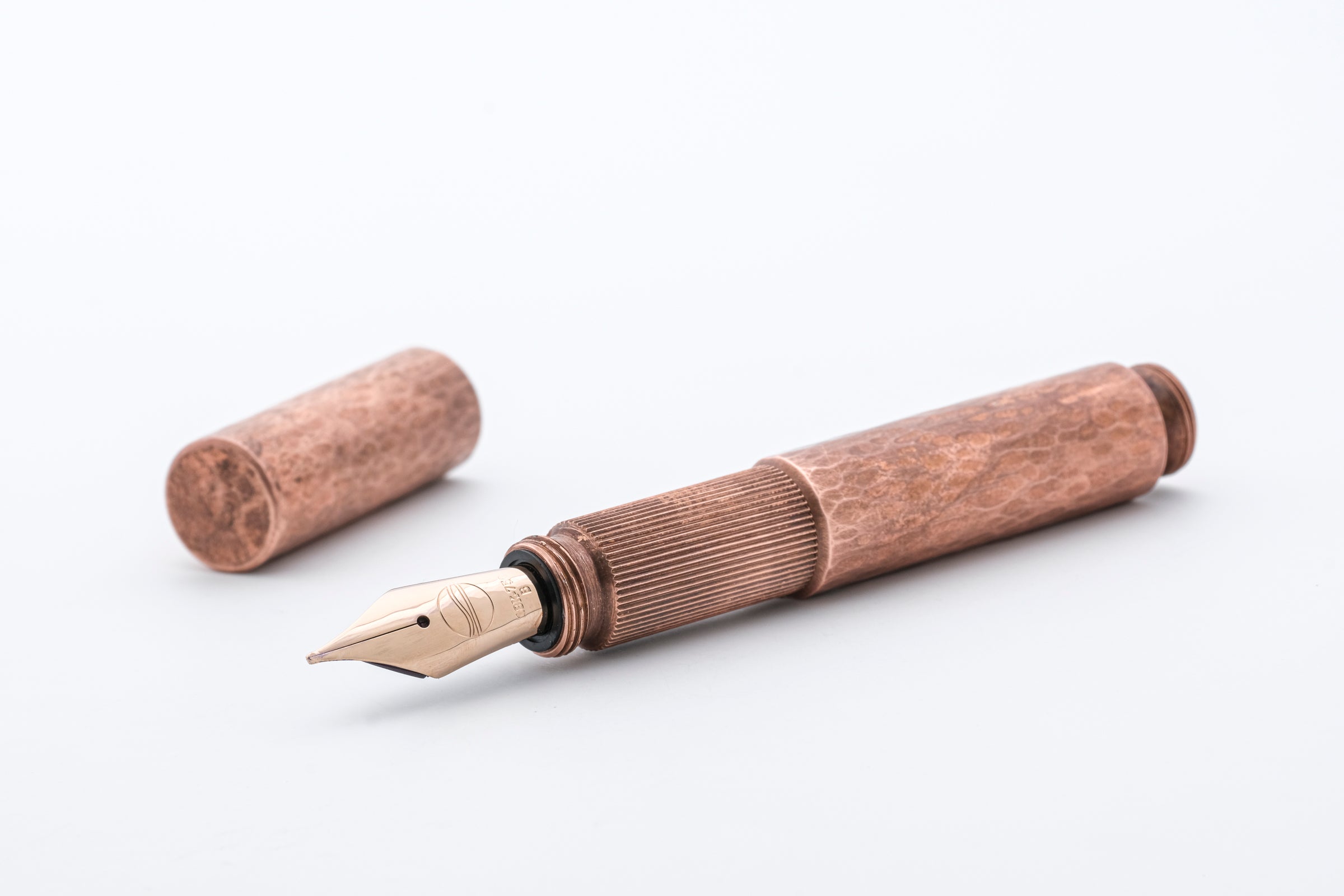 <tc>POCKETMASTER pocket fountain pen, special edition "hammered" copper, handmade</tc>