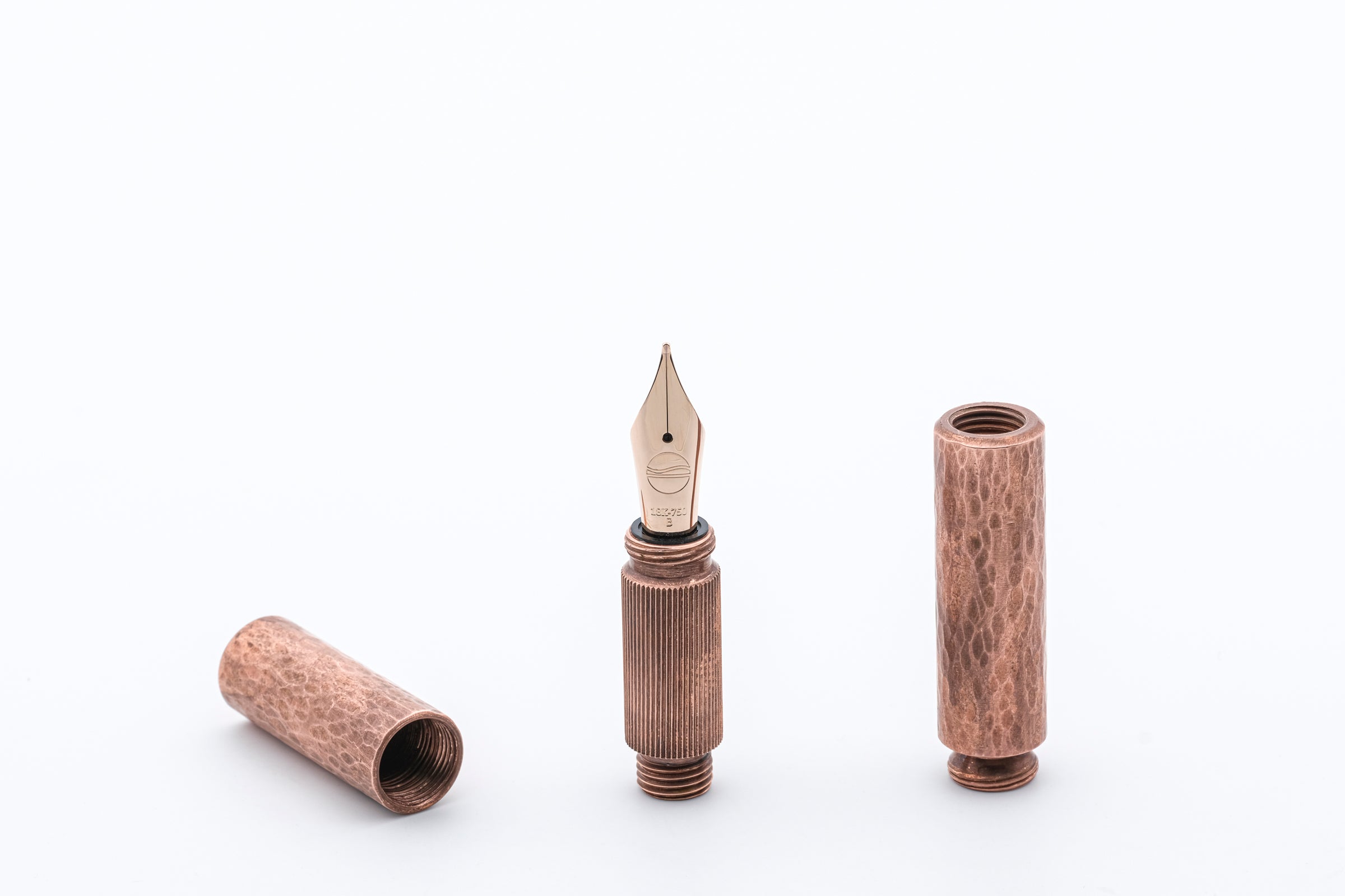 <tc>POCKETMASTER pocket fountain pen, special edition "hammered" copper, handmade</tc>