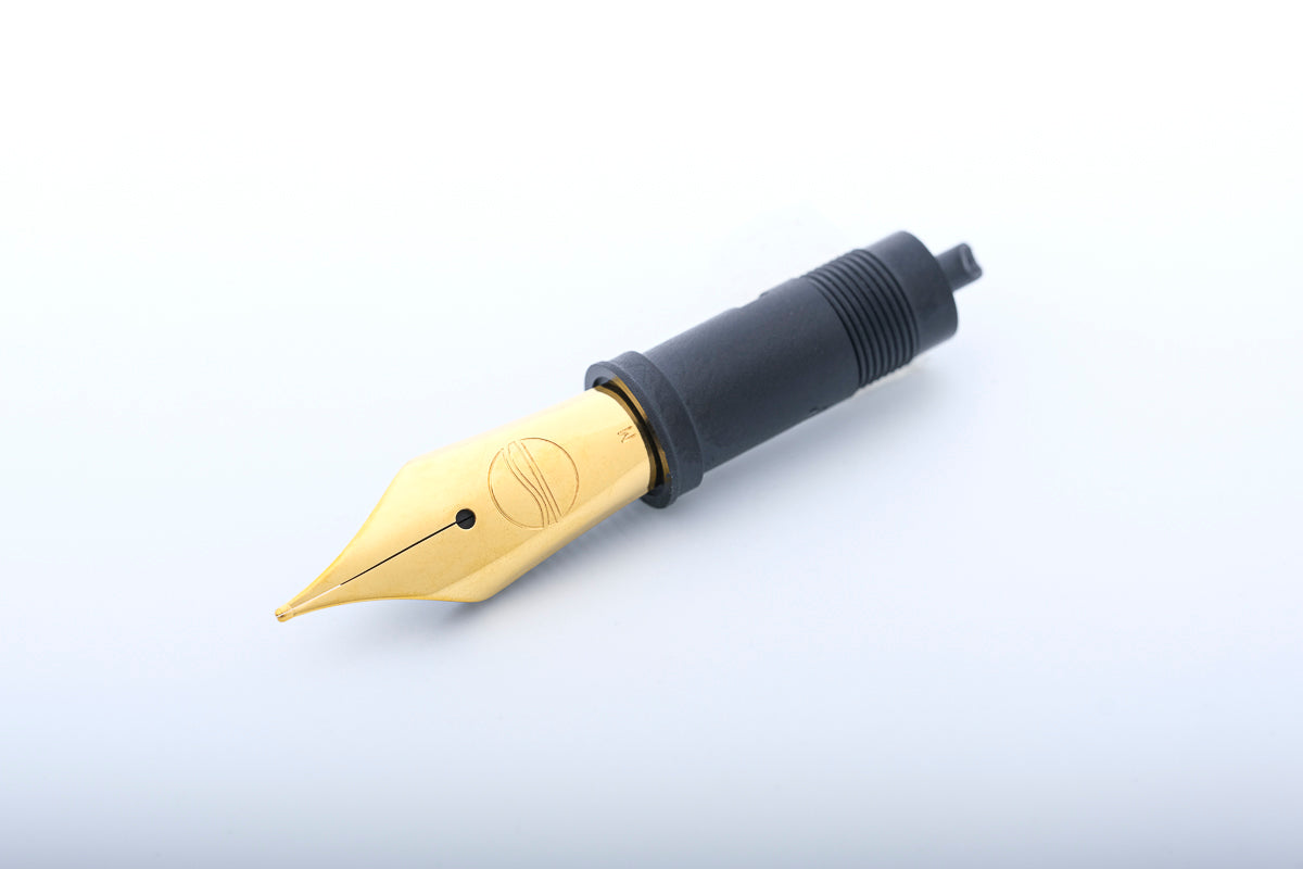ELBWOOD Premium Edelstahlfeder, vergoldet, "gelbgold"